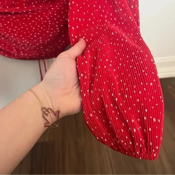 Maje Plunge Neckline Long Sleeve Crop Top- Size S; Excellent Condition - Picture 7 of 11